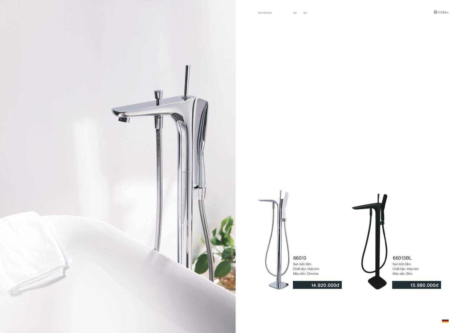Thiết bị vệ sinh MUHLER Catalogue và Bảng giá mới nhất /Page 65
